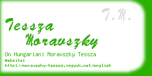 tessza moravszky business card